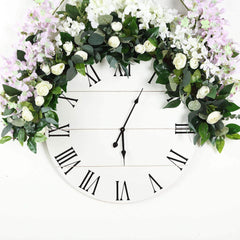 40" Artificial Eucalyptus Willow Leaf Ranunculus Flower Garland Vine